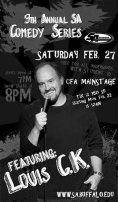 Louis Ck Metal Poster Wall Art 8in x 12in 12"x16" Black and White The Poster Depot