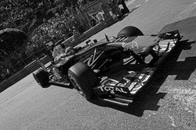 Mark Webber Metal Poster Print 8in x 12in 12"x16" Black and White The Poster Depot