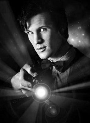 Matt Smith black and white poster
