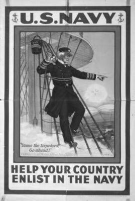 War Propaganda poster tin Metal Print Wall Art
