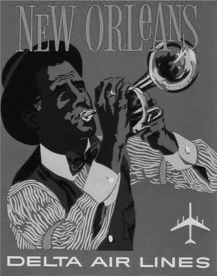 New Orleans poster tin Metal Print Wall Art