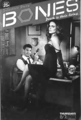 Bones Poster Black and White Mini Poster 11"x17"