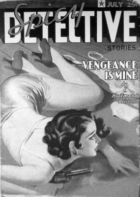 Pulp Fiction Novel Exploitation Art Poster Black and White Mini Poster 11"x17"