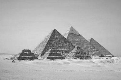 Pyramids Poster Black and White Poster 24x36 The Poster Depot