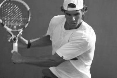 Rafael Nadal Poster Black and White Poster 27"x40" The Poster Depot