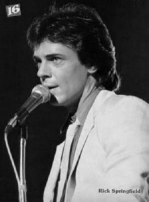 Rick Springfield Poster Black and White Poster 24x36 The Poster Depot