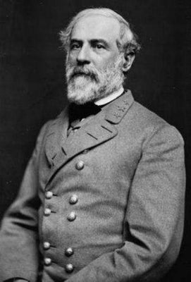 Robert E Lee black and white poster