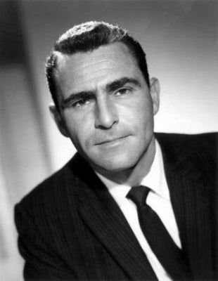Rod Serling Black and White Metal Poster Choose Style The Poster Depot