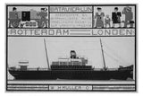 Steamship Advertising poster tin Metal Print Wall Art