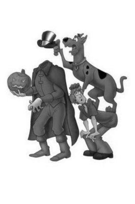 Scooby Doo poster Black and White poster for sale cheap United States USA