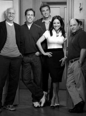 Seinfeld black and white poster