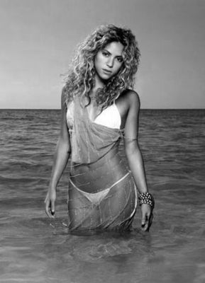 Shakira Poster Black and White Mini Poster 11"x17"