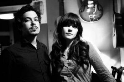 She And Him Poster Black and White Poster 24x36 The Poster Depot