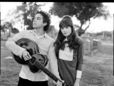 She And Him Poster Black and White Mini Poster 11"x17"
