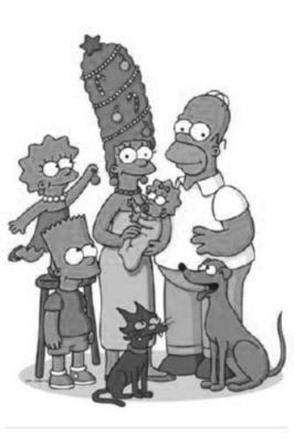 Simpsons Poster Black and White Poster On Sale United States