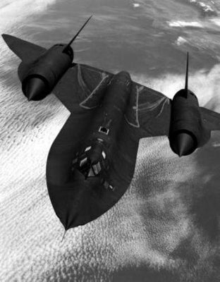 Sr71 Black and White Metal Poster Choose Style The Poster Depot