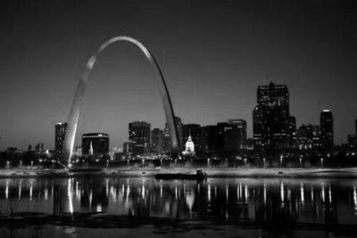 St.Louis Missouri Arch poster tin Metal Print Wall Art