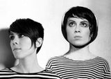 Tegan And Sara Metal Poster Print 8in x 12in 12"x16" Black and White The Poster Depot