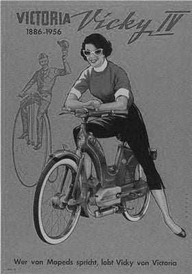 Vicky Motorcycle 1956 Poster Black and White Poster On Sale United States