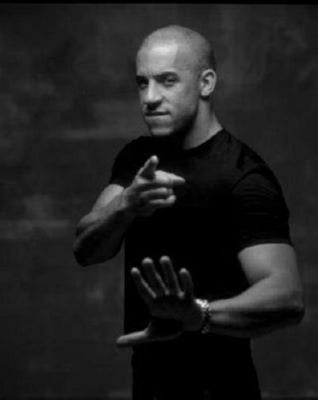 Vin Diesel Poster Black and White Poster 16x24 The Poster Depot