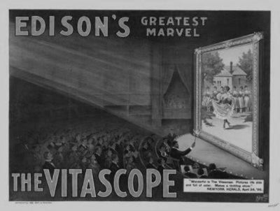 Vitascope Poster Black and White Poster 27"x40" The Poster Depot