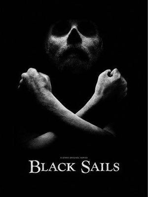 Black Sails Metal Poster Print 8in x 12in 12"x16" Black and White The Poster Depot