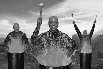 Blue Man Group Poster Black and White Poster 24x36 The Poster Depot