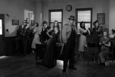 Castle black and white poster