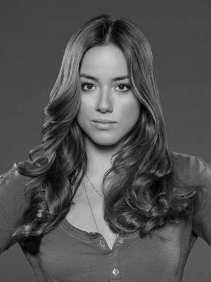 Chloe Bennet black and white poster