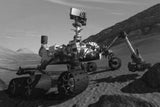 Curiousity Mars Rover poster tin Metal Print Wall Art