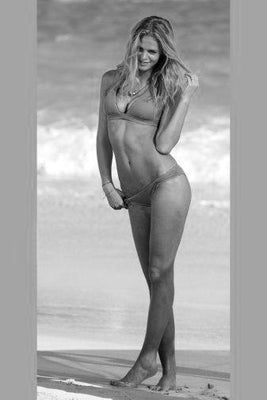 Erin Heatherton black and white poster