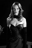 Hilary Swank Metal Poster Print 8in x 12in 12"x16" Black and White The Poster Depot