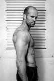 Jason Statham Metal Poster Print 8in x 12in 12"x16" Black and White The Poster Depot