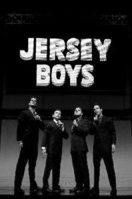 Jersey Boys black and white poster