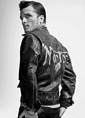 Josh Hutcherson black and white poster