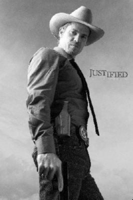 Justified Poster Black and White Poster 24x36 The Poster Depot