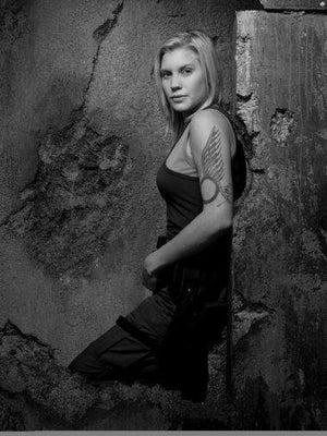 Katee Sackhoff Poster Black and White Poster 27"x40" The Poster Depot