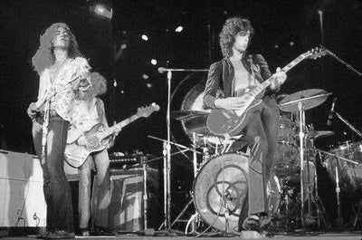 Led Zeppelin Poster Black and White Poster 16x24 The Poster Depot