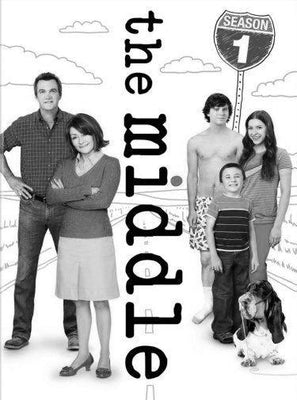 Middle Metal Poster Print 8in x 12in 12"x16" Black and White The Poster Depot