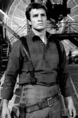 Nathan Fillion poster Black and White poster for sale cheap United States USA