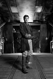 Nathan Fillion Metal Poster Wall Art 8in x 12in 12"x16" Black and White The Poster Depot