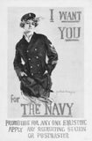 Navy Recruitment poster tin Metal Print Wall Art