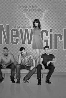 New Girl black and white poster