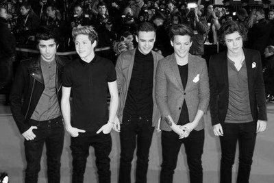 One Direction Poster Black and White Poster 27"x40" The Poster Depot