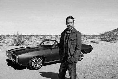 Paul Walker Black and White Metal Poster Choose Style The Poster Depot