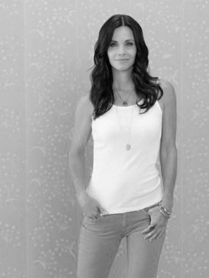 Courteney Cox Poster Black and White Mini Poster 11"x17"
