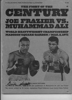 Frazier Vs. Ali poster tin Metal Print Wall Art