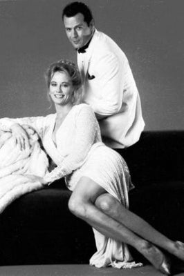 Moonlighting black and white poster