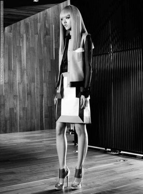 Rila Fukushima Poster Black and White Mini Poster 11"x17"