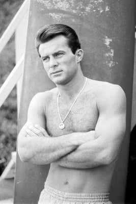 Robert Conrad black and white poster
